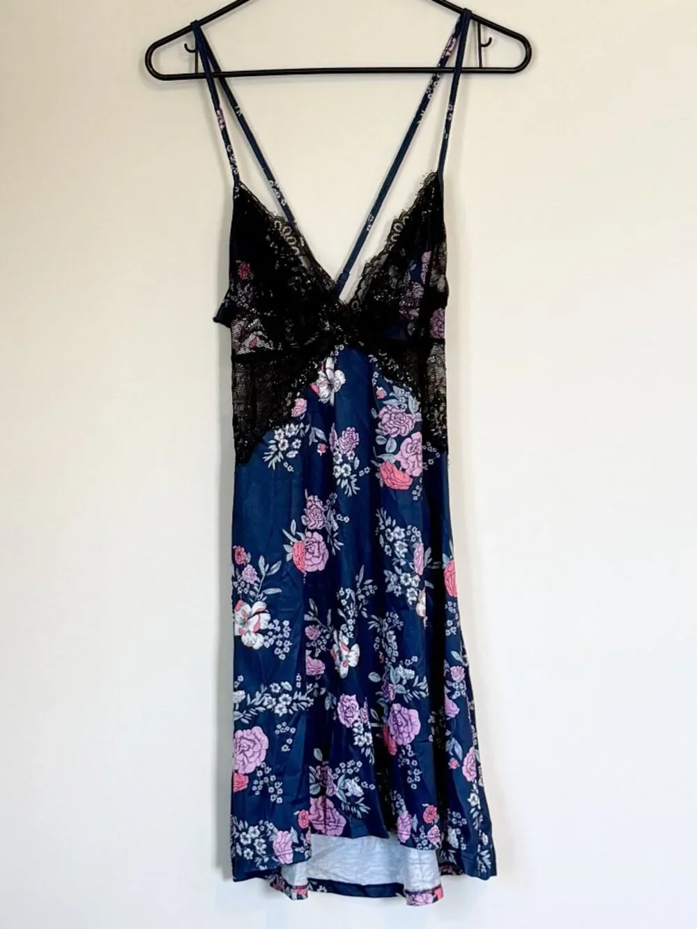 NWT Cupshe Dreamland Floral Print Lace Pajama Slip - Size: Small